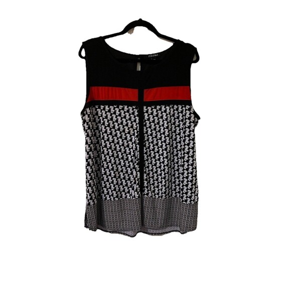 Roz Ali Woman Size 1X Top Sleeveless Stretch - Picture 1 of 7